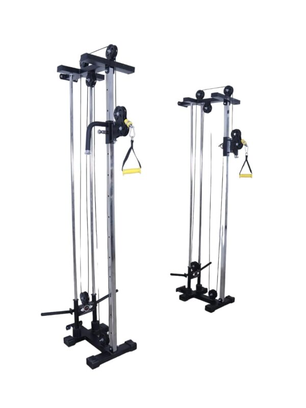 Wall Mount Cable Crossover Commercial Station Wm-100 | 19 Position Adjustable 180 Degree Pulleys | Home Gym Equipment