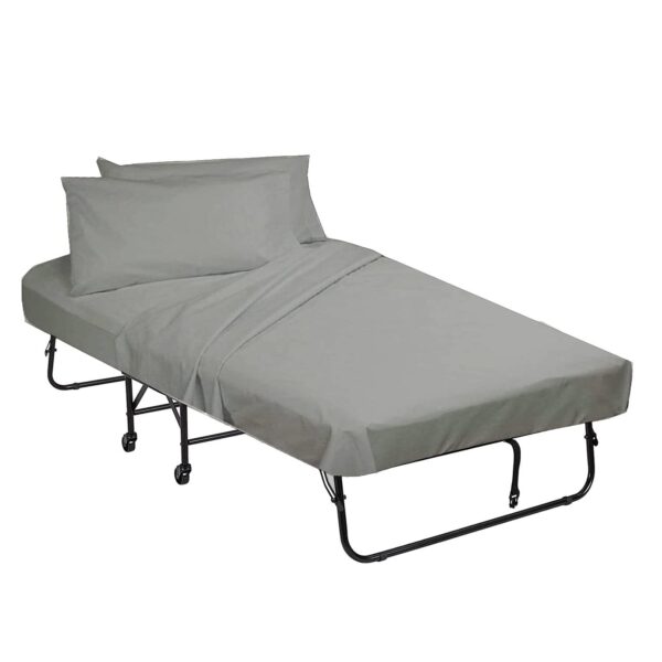 Cot Bunk Bed-Cot Size Mattress Sheets-Fitted Cot Sheet Perfect for Narrow Twin/Cot Size/Rv Bunk/Guest Bed - Image 3