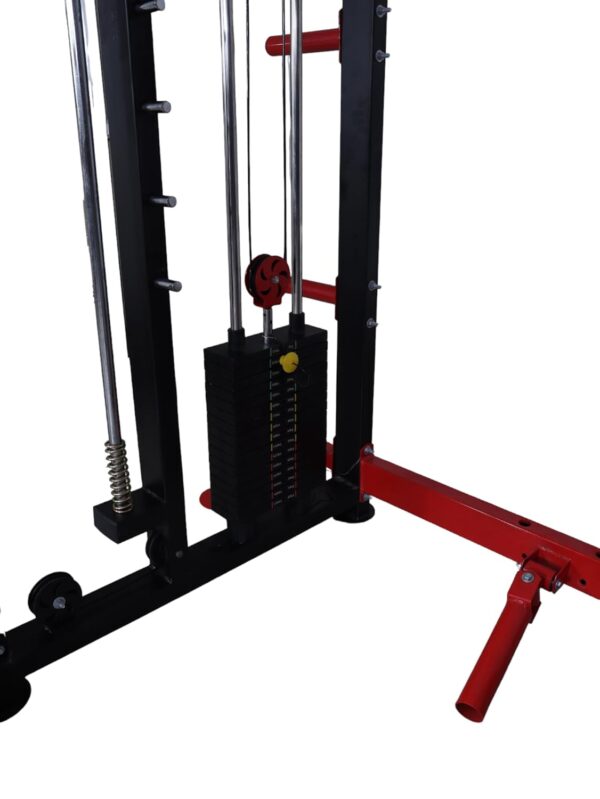 Multi Gym Functional Trainer with Smith Machine with Iron Weight Stack 80 kg Both Side - Image 3