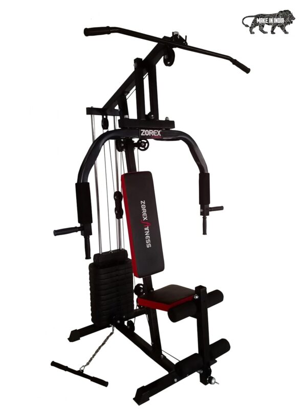 HGZ-1002 Multi Home Gym Multiple Muscle Workout Exercise Machine Chest Biceps Shoulder Back Triceps Legs for Men at Home, 60Kg Weight Stack - Image 2