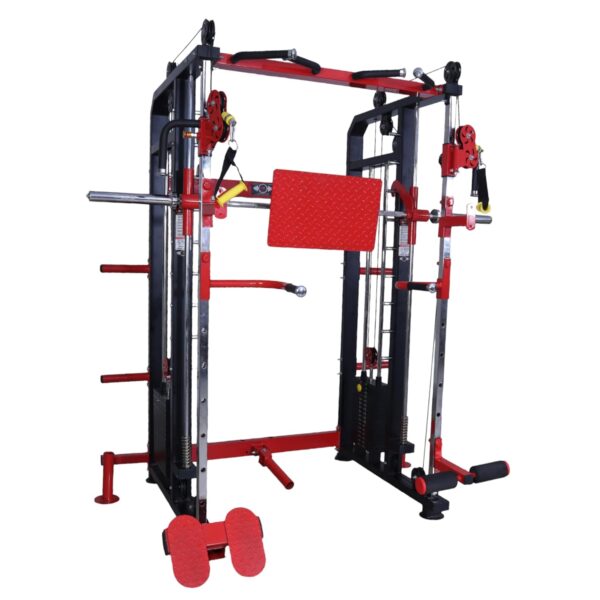 Multi Gym Functional Trainer with Smith Machine with Iron Weight Stack 80 kg Both Side - Image 4